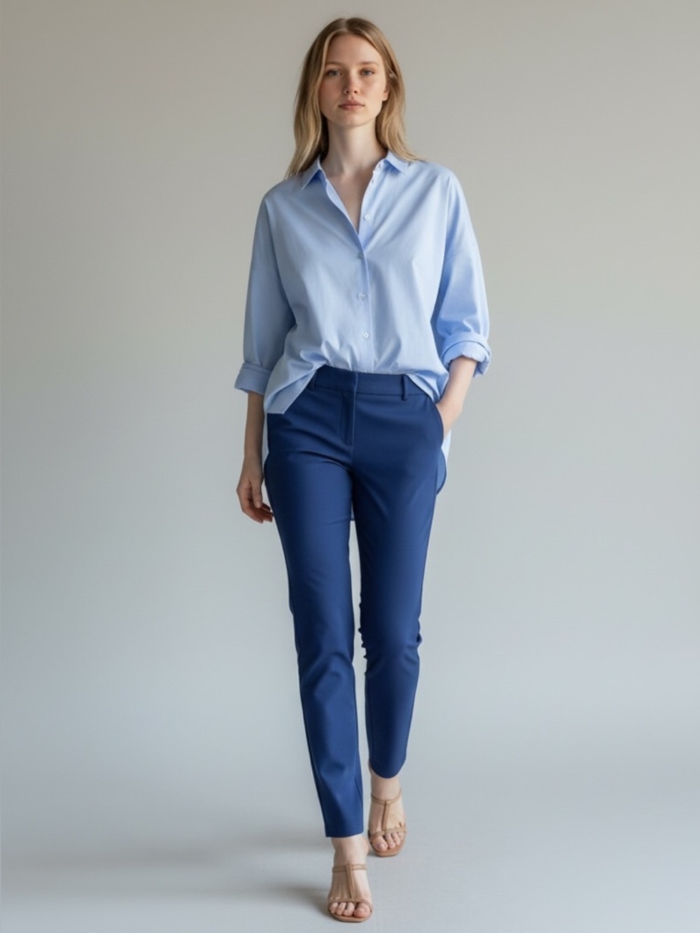 Ricki’s Cropped Slim Ankle Pant Cobalt Blue Size 0